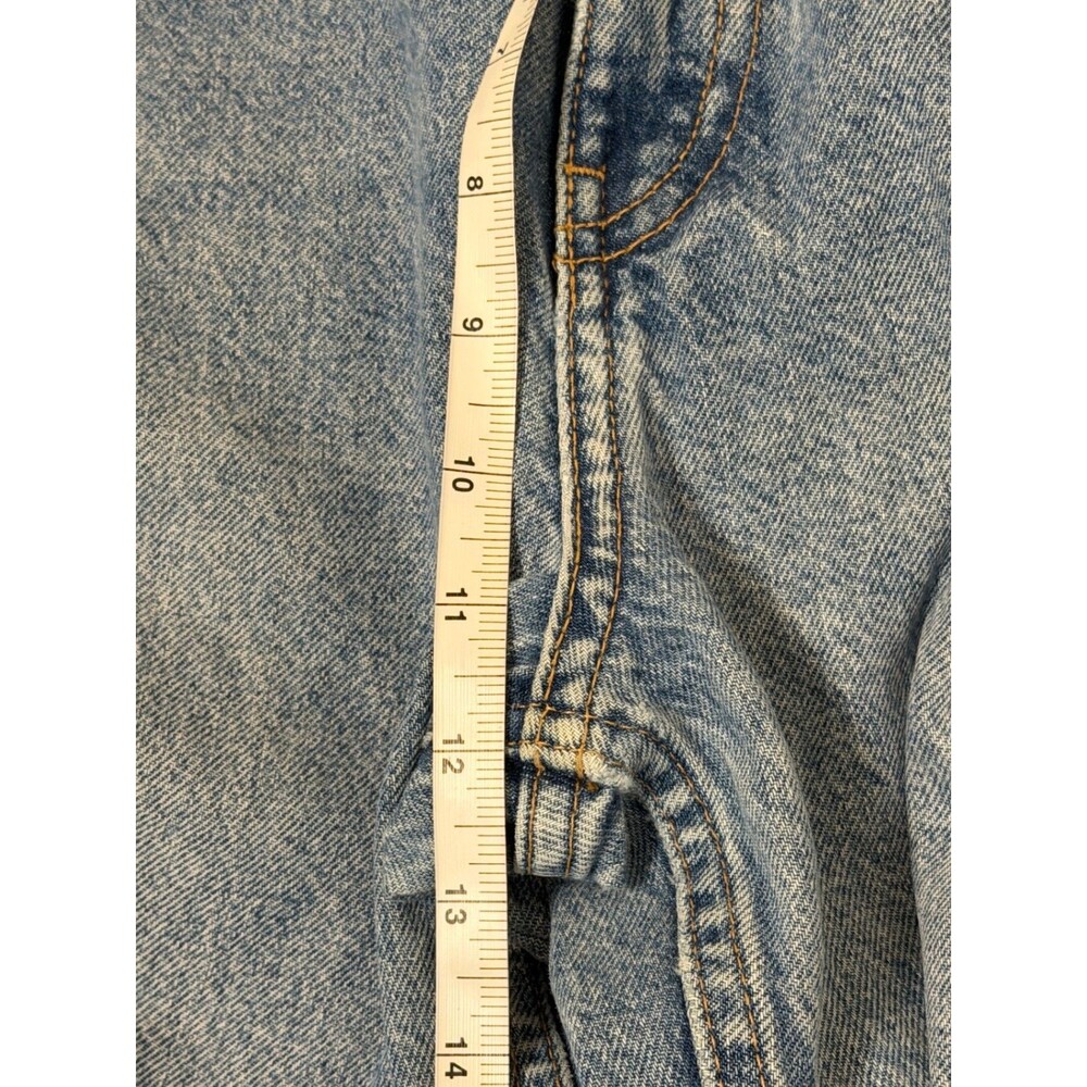 ZARA Jeans Womens 6 High Rise Light Wash Distressed Straight Leg Denim - Picture 5 of 8